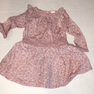 Baby Gap Floral Spring Toddler Girl Dress | Pink And White | 12-18 Months